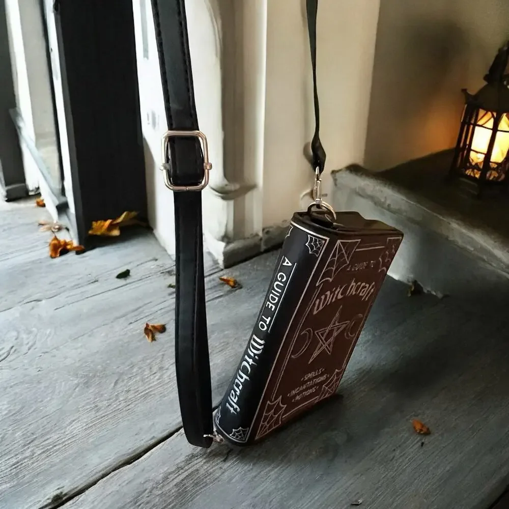 A Guide To Witchcraft Book Crossbody Bag Hot Topic Halloween Goth Spooky